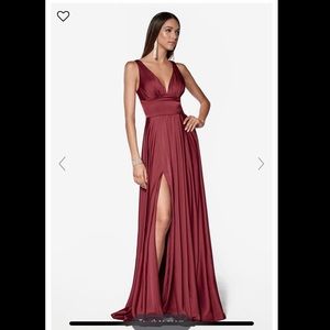 Sexy Long High Slit Prom Dress Evening Gown